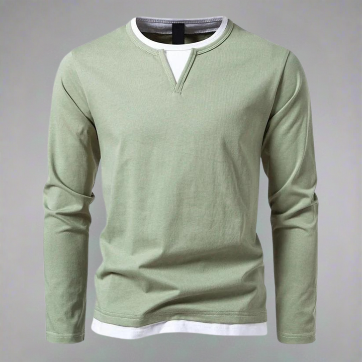 Francesco™ - Langarmshirt mit V-Ausschnitt