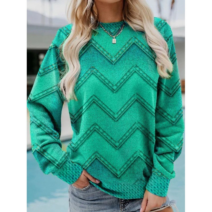 Nova | Geometrischer Casual-Pullover