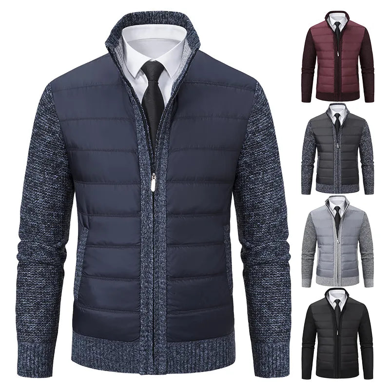 Vielseitige Herren-Winterstrickjacke