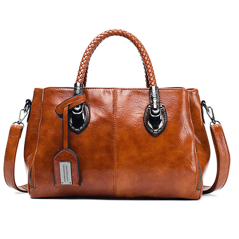 Brunhilde™  - Stilvolle Lederhandtasche