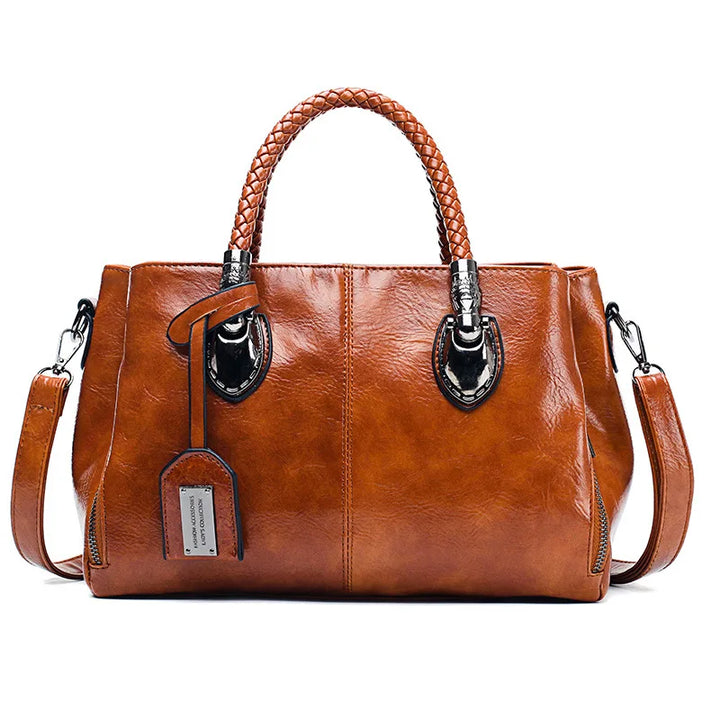 Brunhilde™  - Stilvolle Lederhandtasche