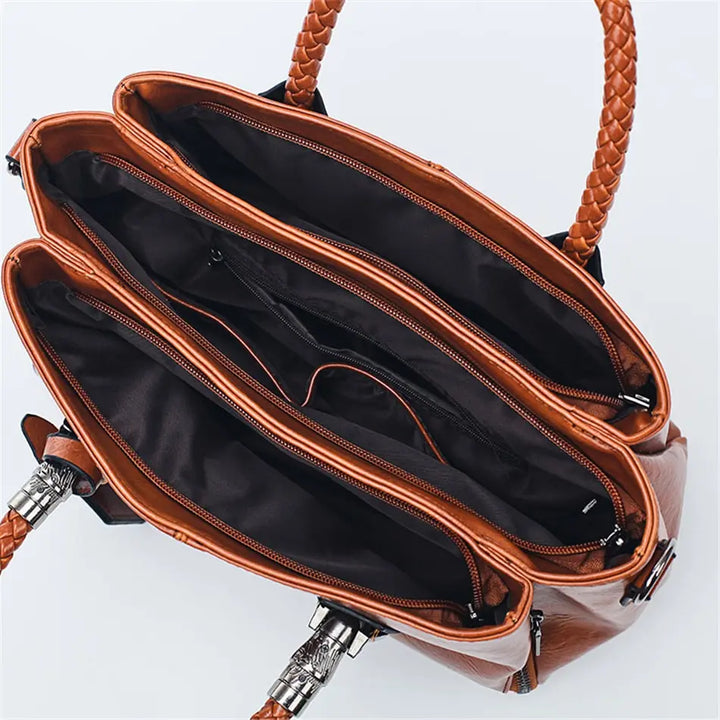 Brunhilde™  - Stilvolle Lederhandtasche