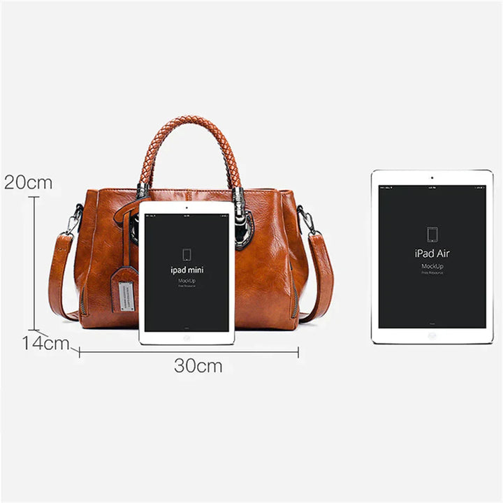 Brunhilde™  - Stilvolle Lederhandtasche