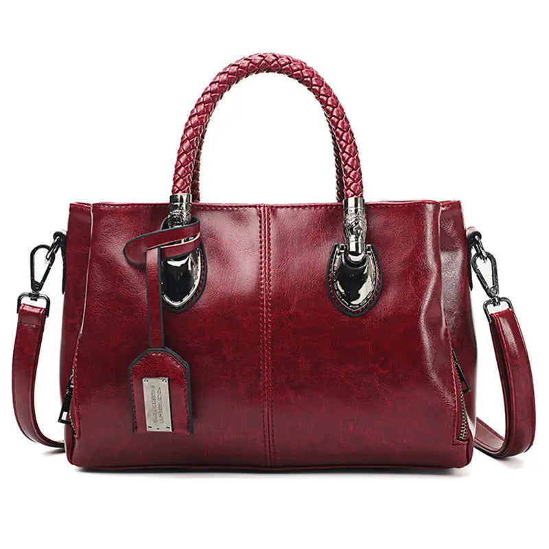 Brunhilde™  - Stilvolle Lederhandtasche