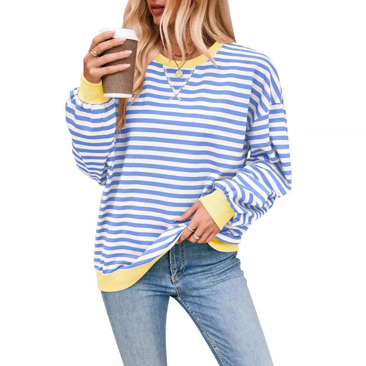 Keira™ | Lässiger, weit geschnittener Streifenpullover