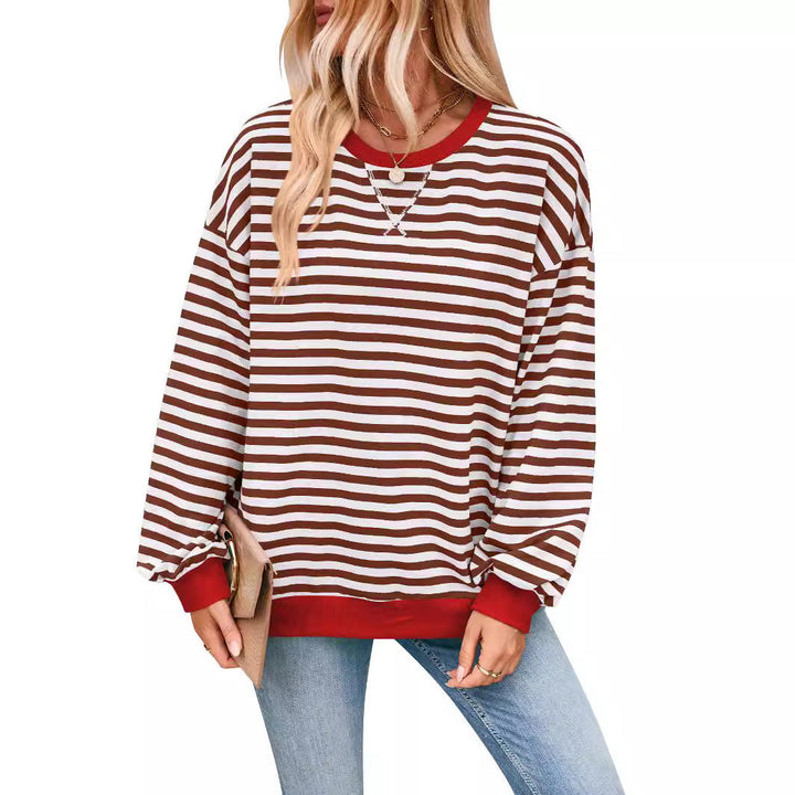 Keira™ | Lässiger, weit geschnittener Streifenpullover