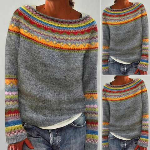 Elyse™ - Retro-Wollpullover