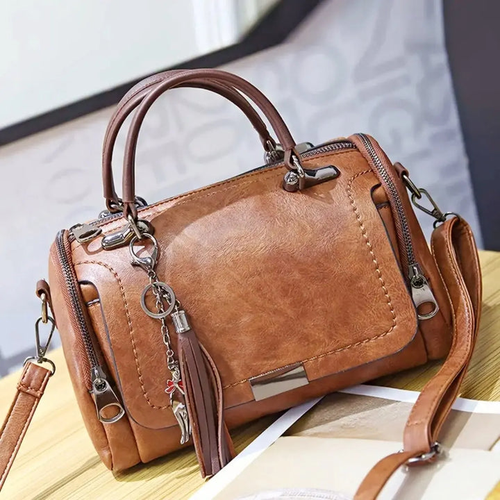 Gisela™  - Elegante Lederschultertasche