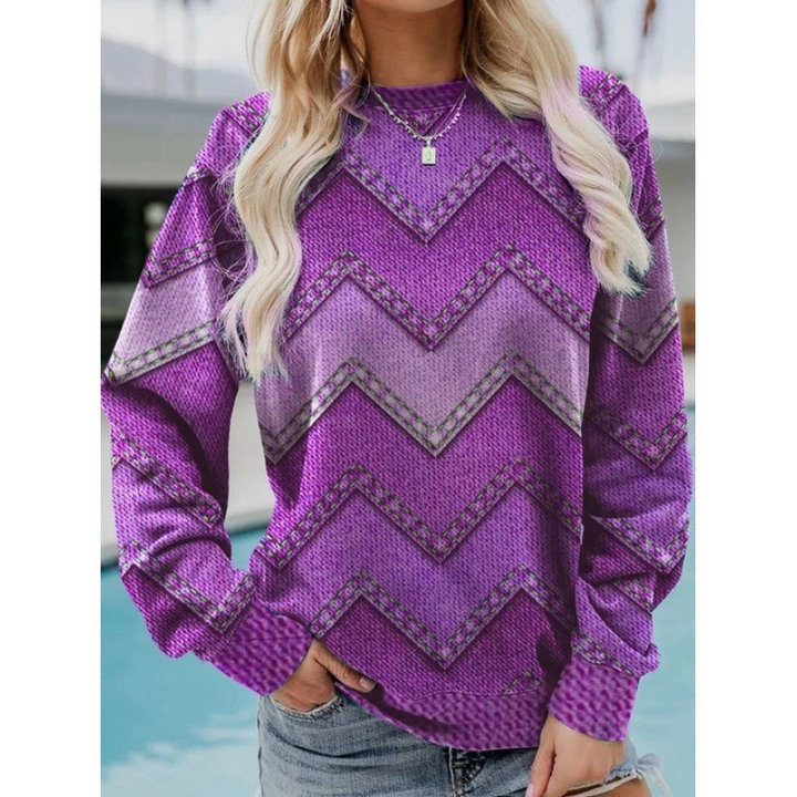 Nova | Geometrischer Casual-Pullover