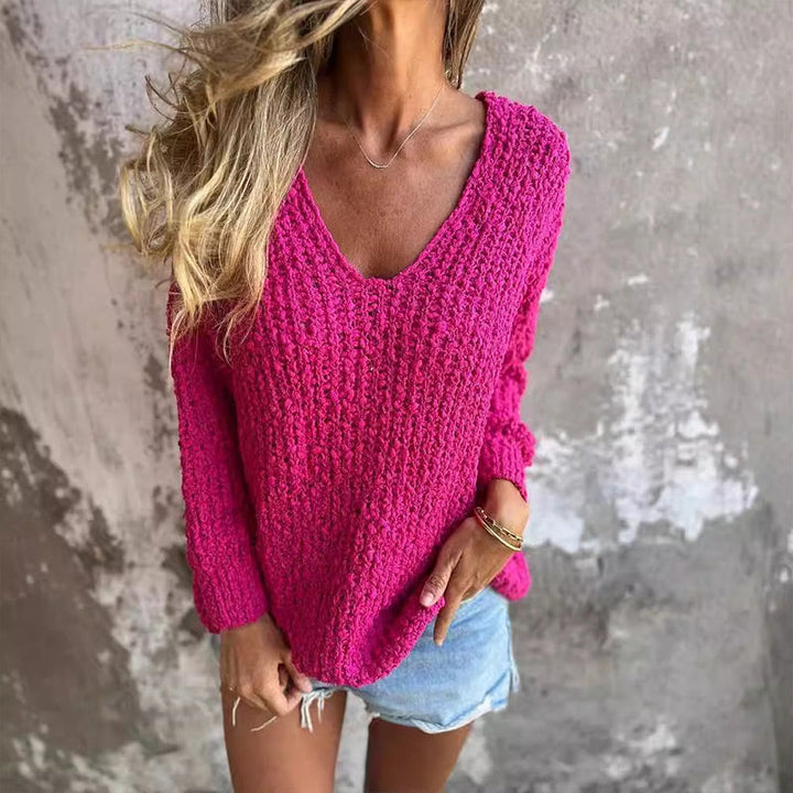 Pullover mit V-Ausschnitt