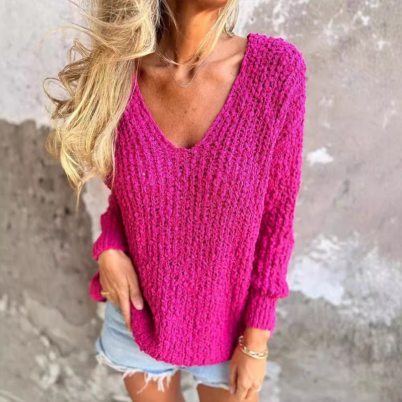 Pullover mit V-Ausschnitt