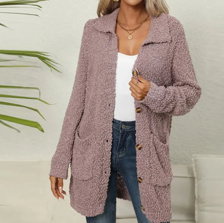 Annele | Langer Cardigan mit Taschen